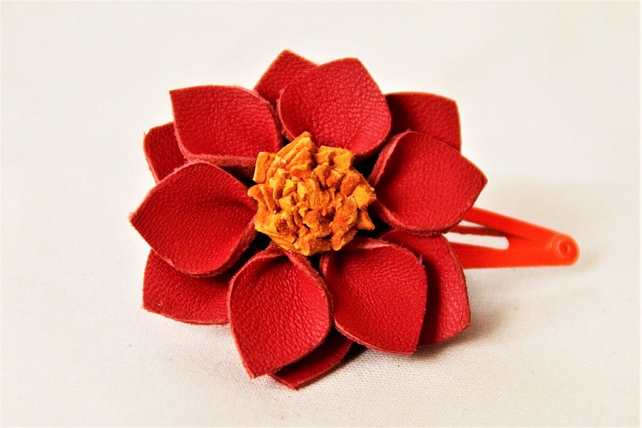 barette clip fleur originale