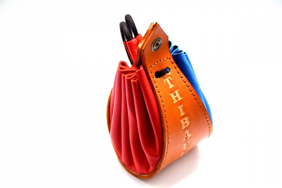 Bourse cuir personnalis&eacute;e au pr&eacute;nom