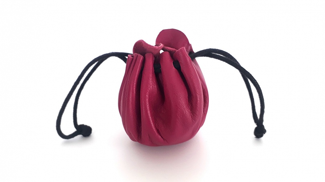 bourse en cuir taille moyenne