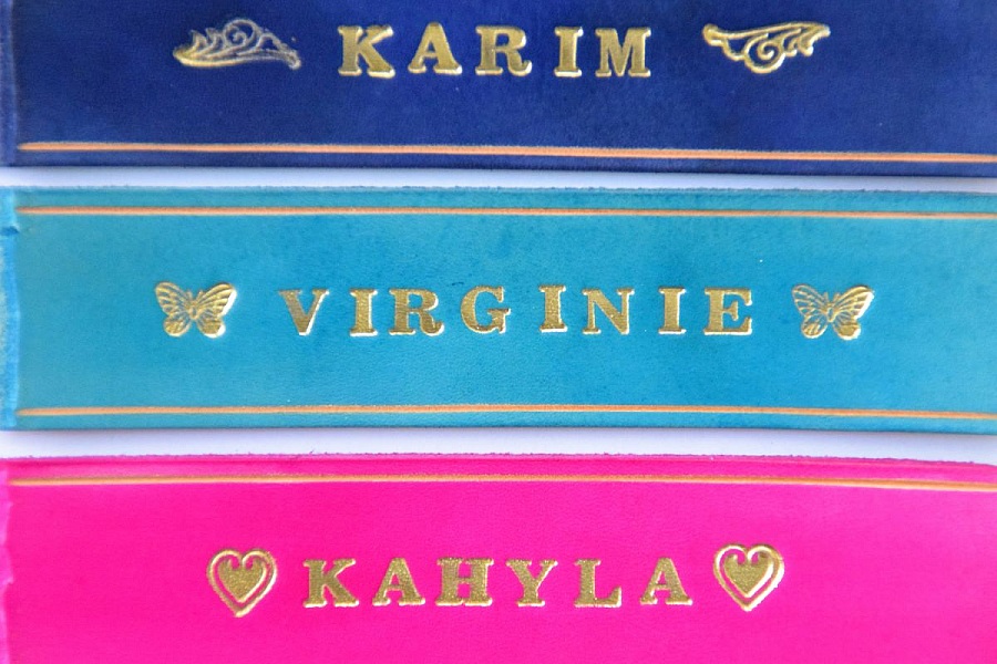 Rond de serviette personnalis&eacute; avec gravure dor&eacute;e