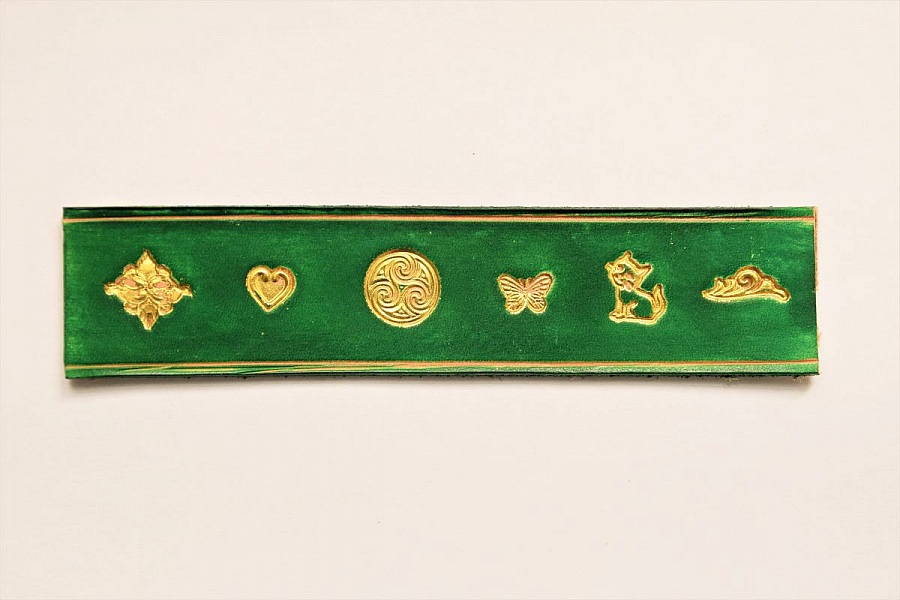 Rond de serviette personnalis&eacute; avec gravure dor&eacute;e